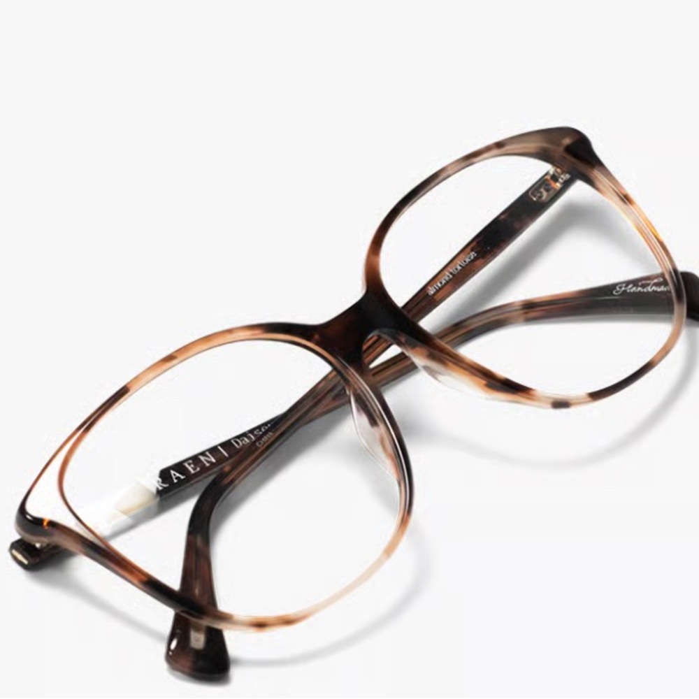 Raeni Handmade DAISEY Almond Tortoise Eyeglasses Oliver Peoples prescription